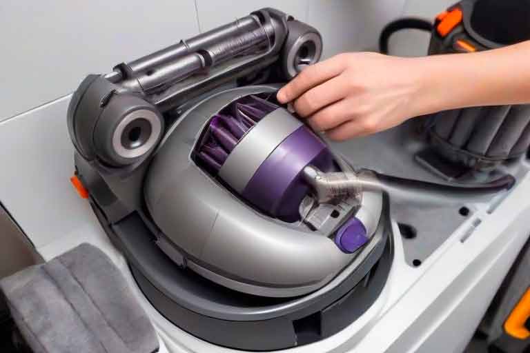 ¿Cómo reparar obstrucciones en los conductos de mi aspiradora Dyson?
