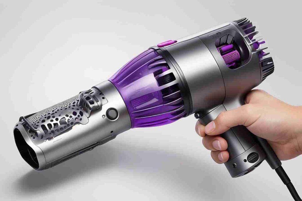 ¿Cómo solucionar la vibración excesiva en una secadora de cabello Dyson?