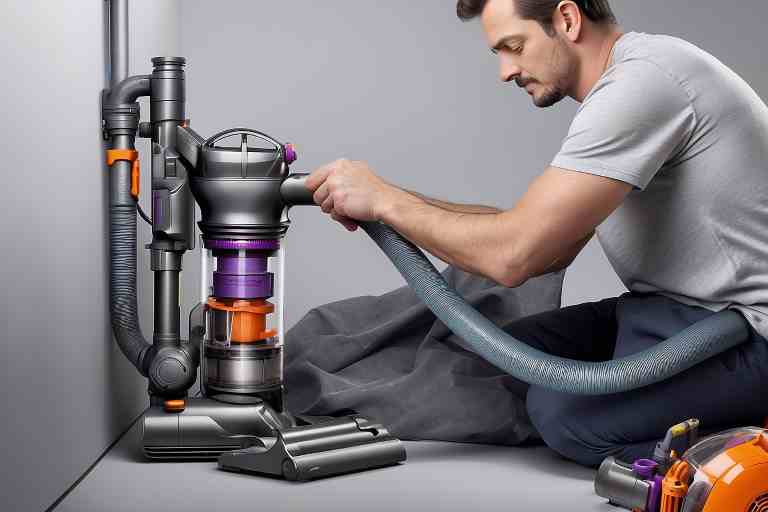 ¿Cómo reparar una manguera bloqueada en un Dyson V10?