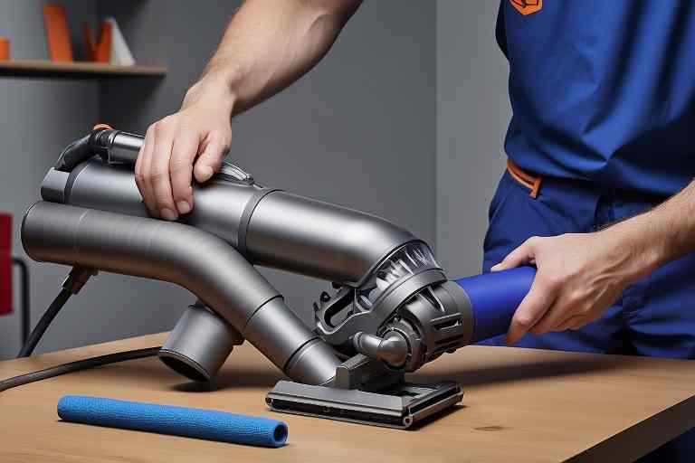 ¿Cómo reparar una manguera bloqueada en un Dyson V10?